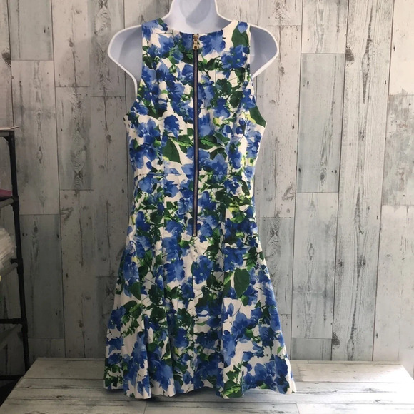 Milly for Design Nation Fit and Flare Floral Dress 8 - Picture 3 of 11